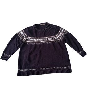 Vintage plus sized Cherokee Navy Blue Sweater.